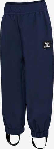 Hummel Regular Outdoor Pants 'JUPITOR TEX MINI SOFTSHELL' in Blue
