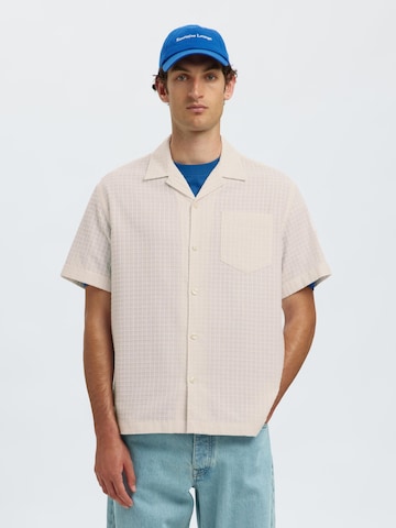 SELECTED HOMME Comfort fit Overhemd in Grijs: voorkant