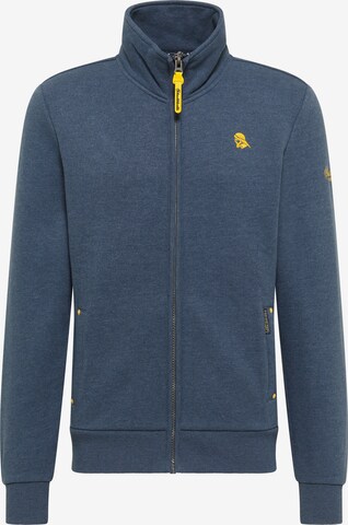 Schmuddelwedda Zip-Up Hoodie 'Yasanna' in Blue: front