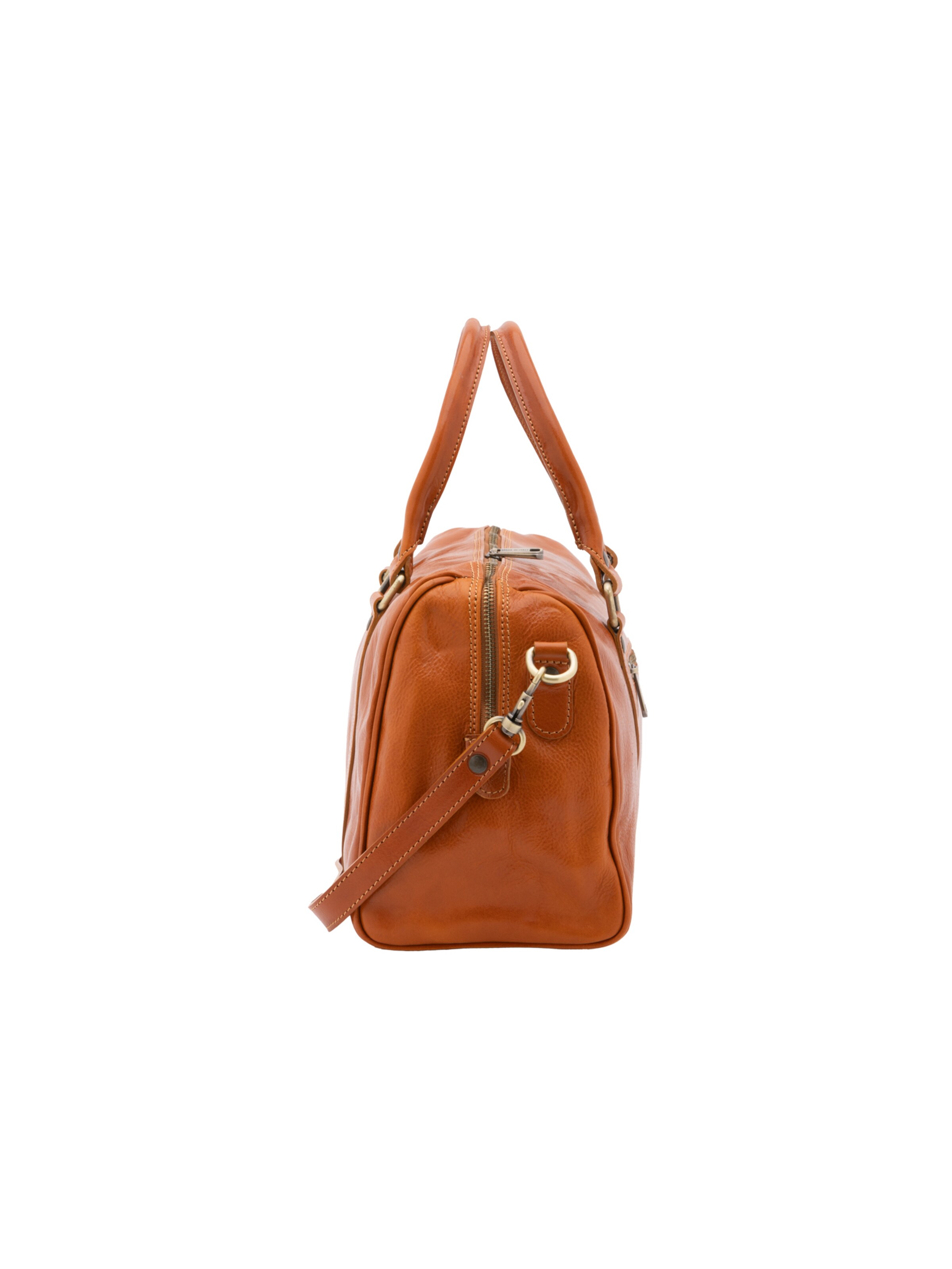 Borsa da viaggio 'Borsa a Bauletto Donna Pelle Vacchetta - Tracolla Rimovibile' di I Fratelli in beige