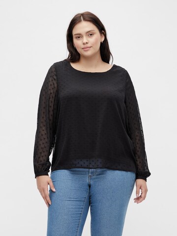 Vila Curve Bluse 'Maliana' in Schwarz: predná strana