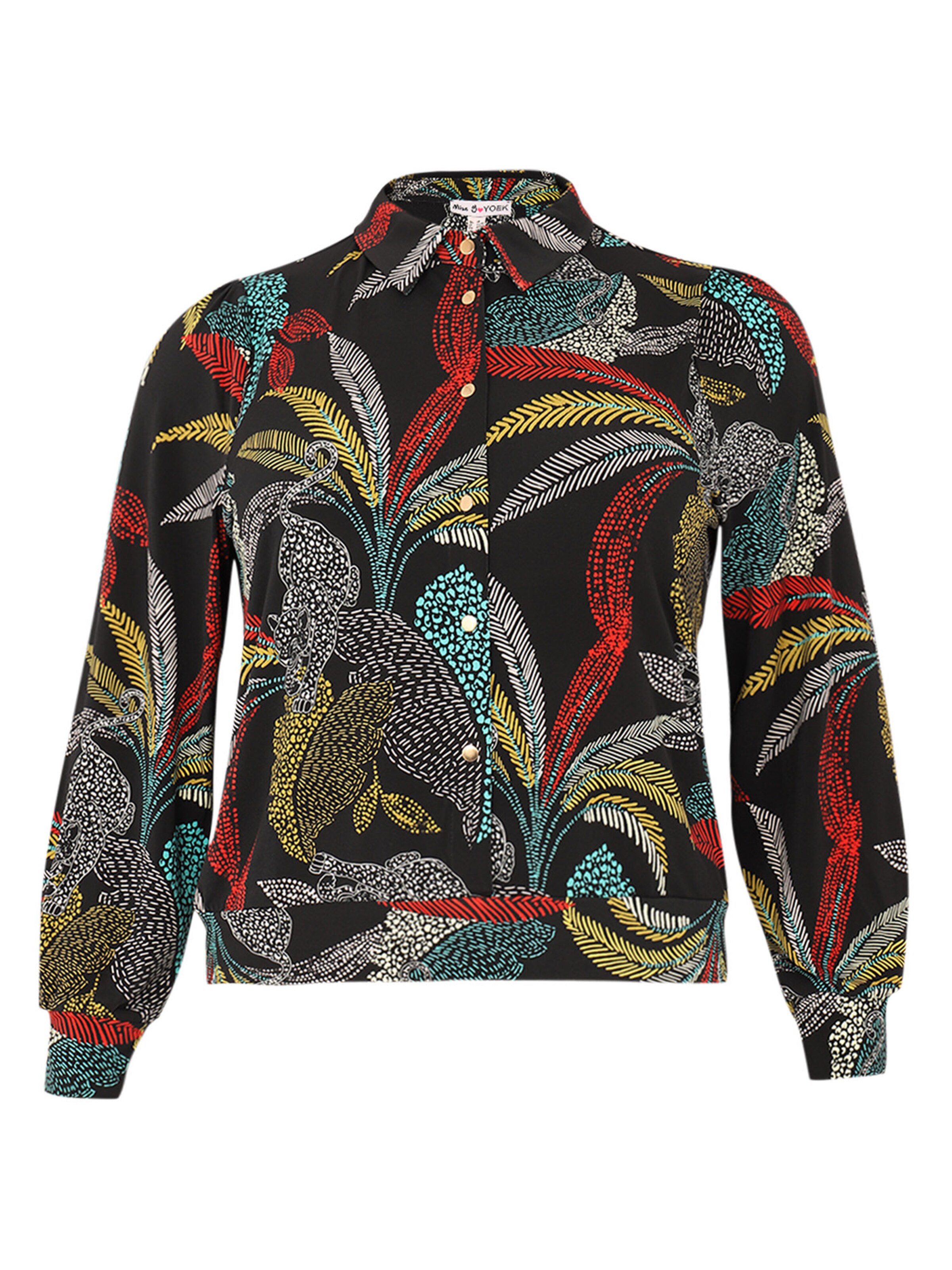 YOEK Blouse in Black: front