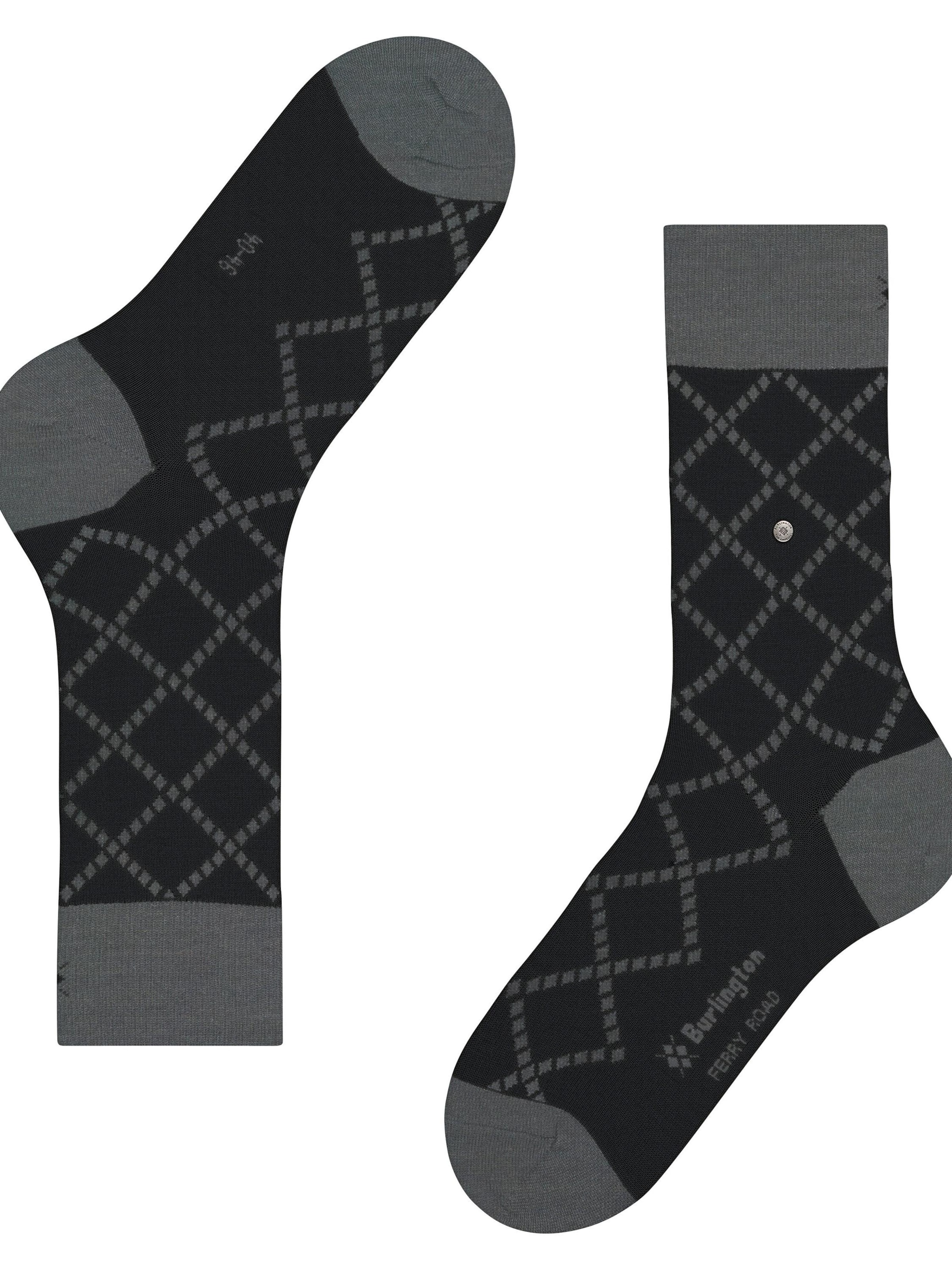 BURLINGTON Socks 'Ferry Road' in Black