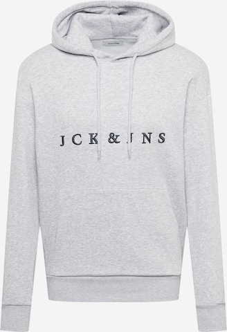 JACK & JONES Mikina 'STATE' – šedá: přední strana