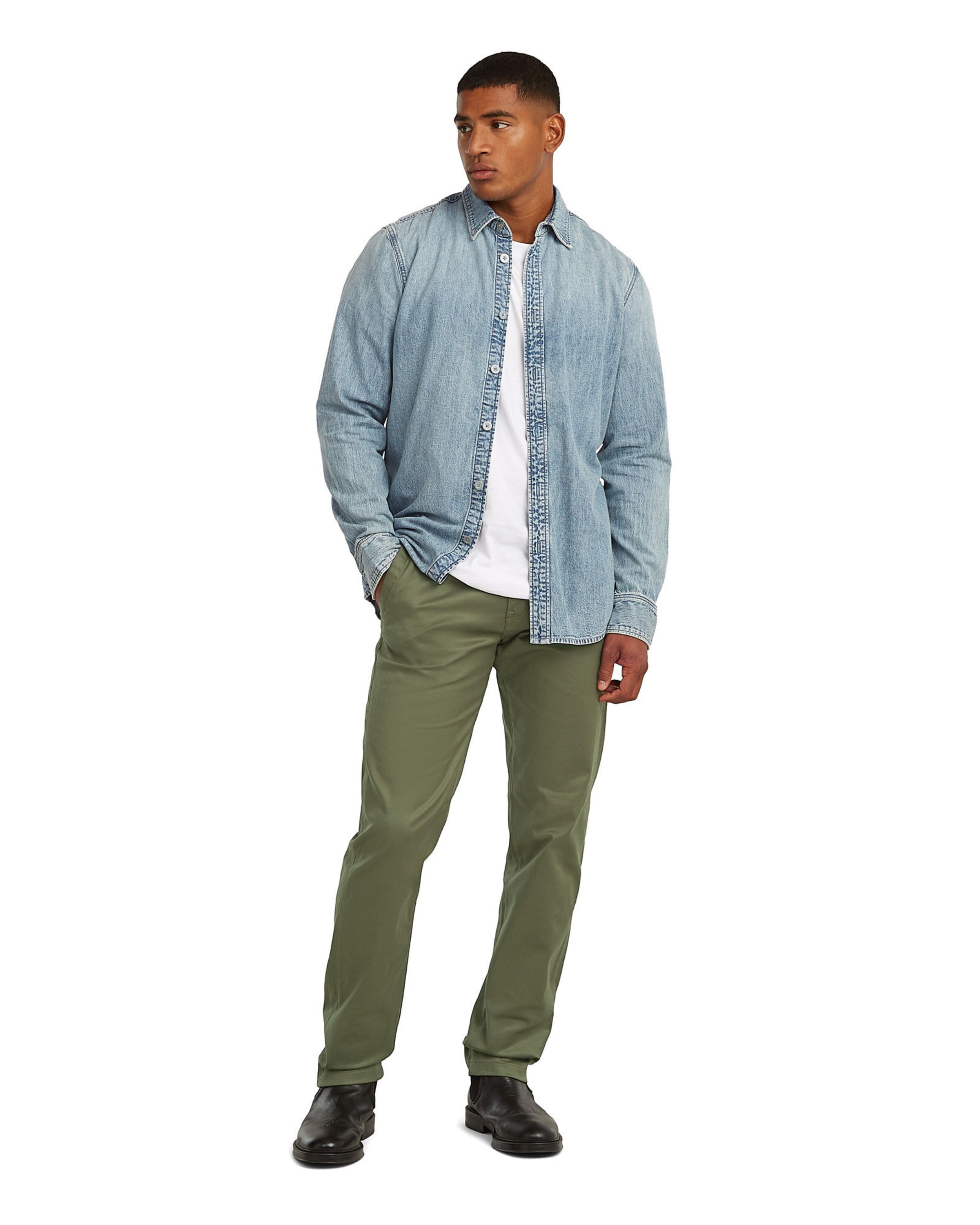 G-STAR Tapered Chino 'Morry' in Groen