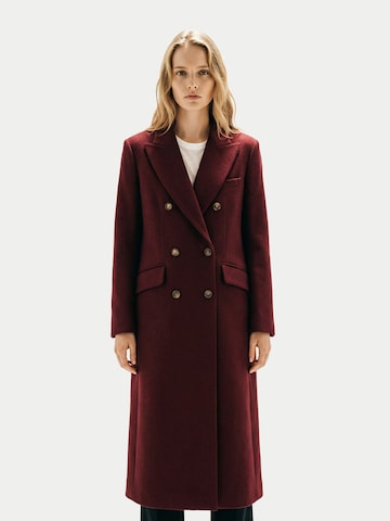 Cappotto di mezza stagione 'Double-Breasted Long Coat' di GOBI Cashmere in rosso: frontale