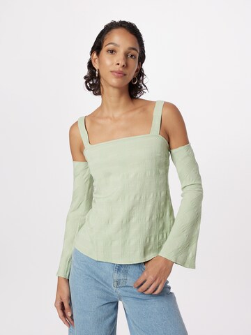 TOPSHOP Shirt in Green: front