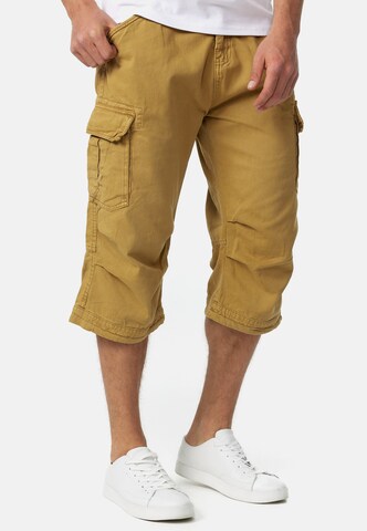 INDICODE JEANS Regular Cargo trousers 'Nicolas' in Brown