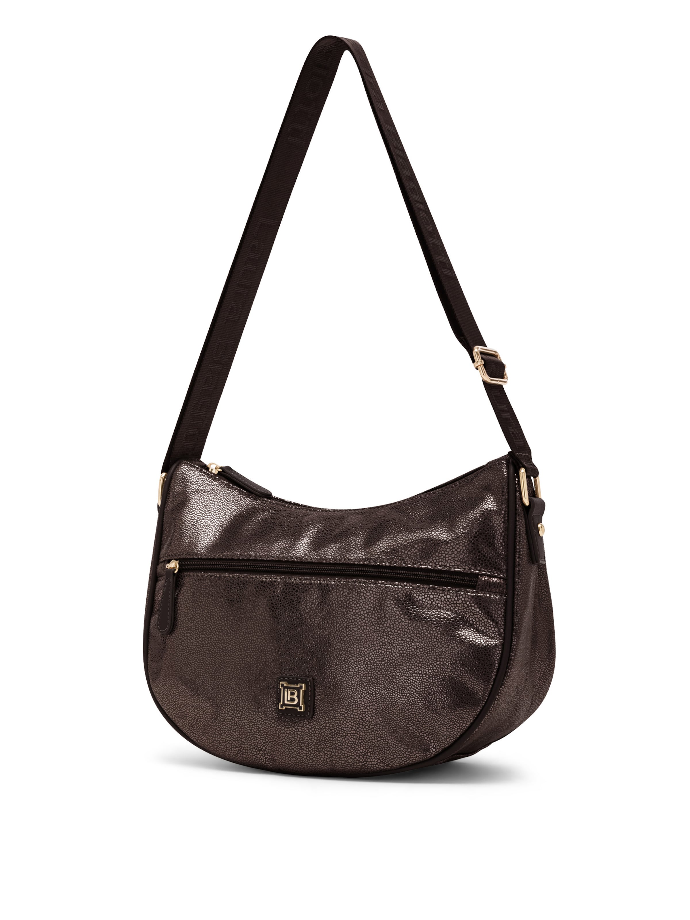 Borsa a tracolla 'Tapiro 33' di Laura Biagiotti in marrone: frontale