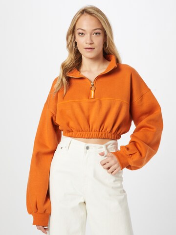 Sweat-shirt Public Desire en orange : devant