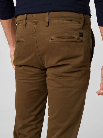 Coupe slim Pantalon chino BOSS en vert