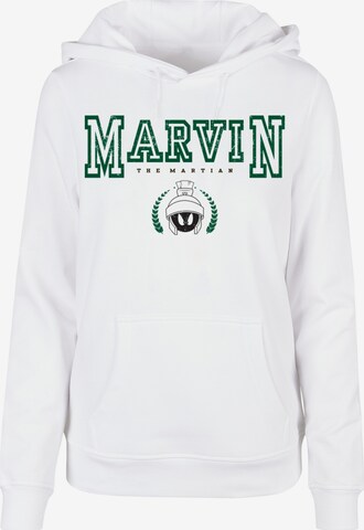 Sweat-shirt ' Looney Tunes Marvin The Martian' F4NT4STIC en blanc : devant