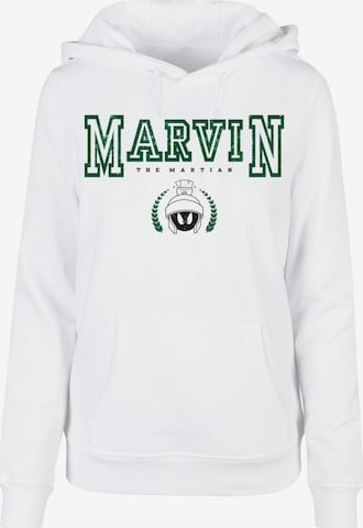 F4NT4STIC Sweatshirt ' Looney Tunes Marvin The Martian' in White: front