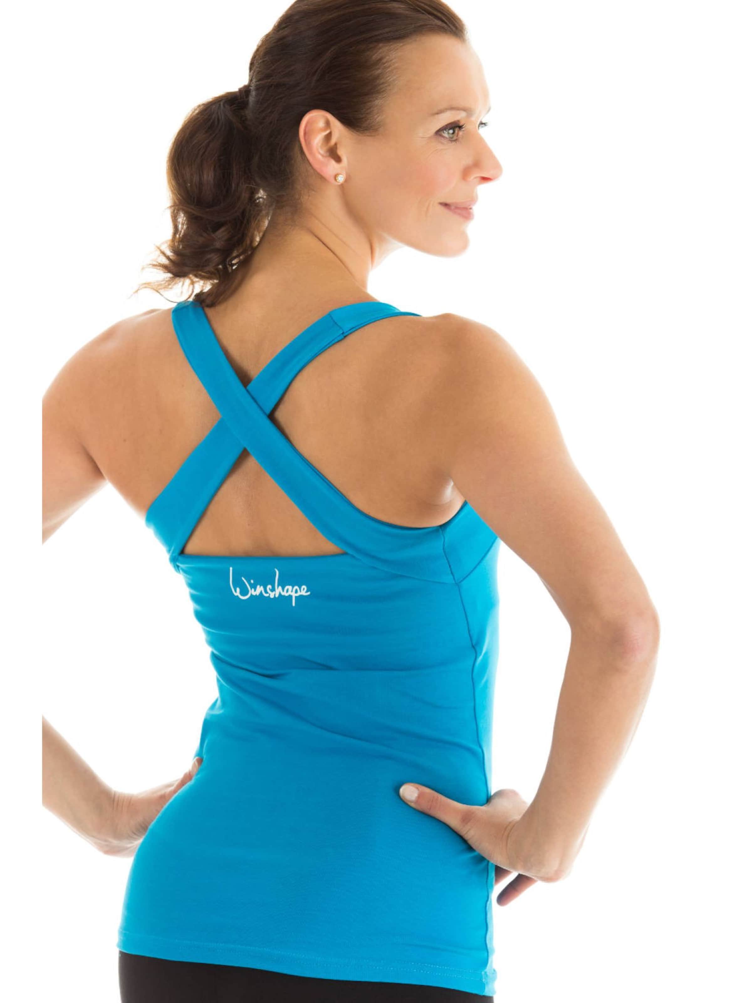 mėlyna Winshape Sportiniai marškinėliai be rankovių 'WVR25'
