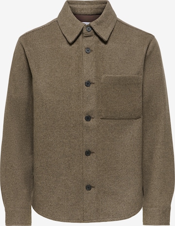 Giacca di mezza stagione 'ONSMICAH' di Only & Sons in marrone: frontale
