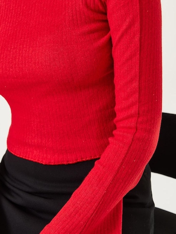 T-shirt Bianco Lucci en rouge