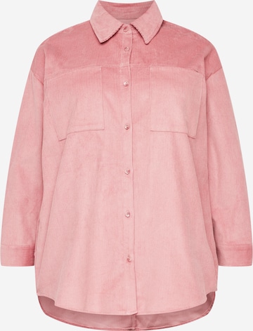 Camicia da donna di Cotton On Curve in rosa: frontale