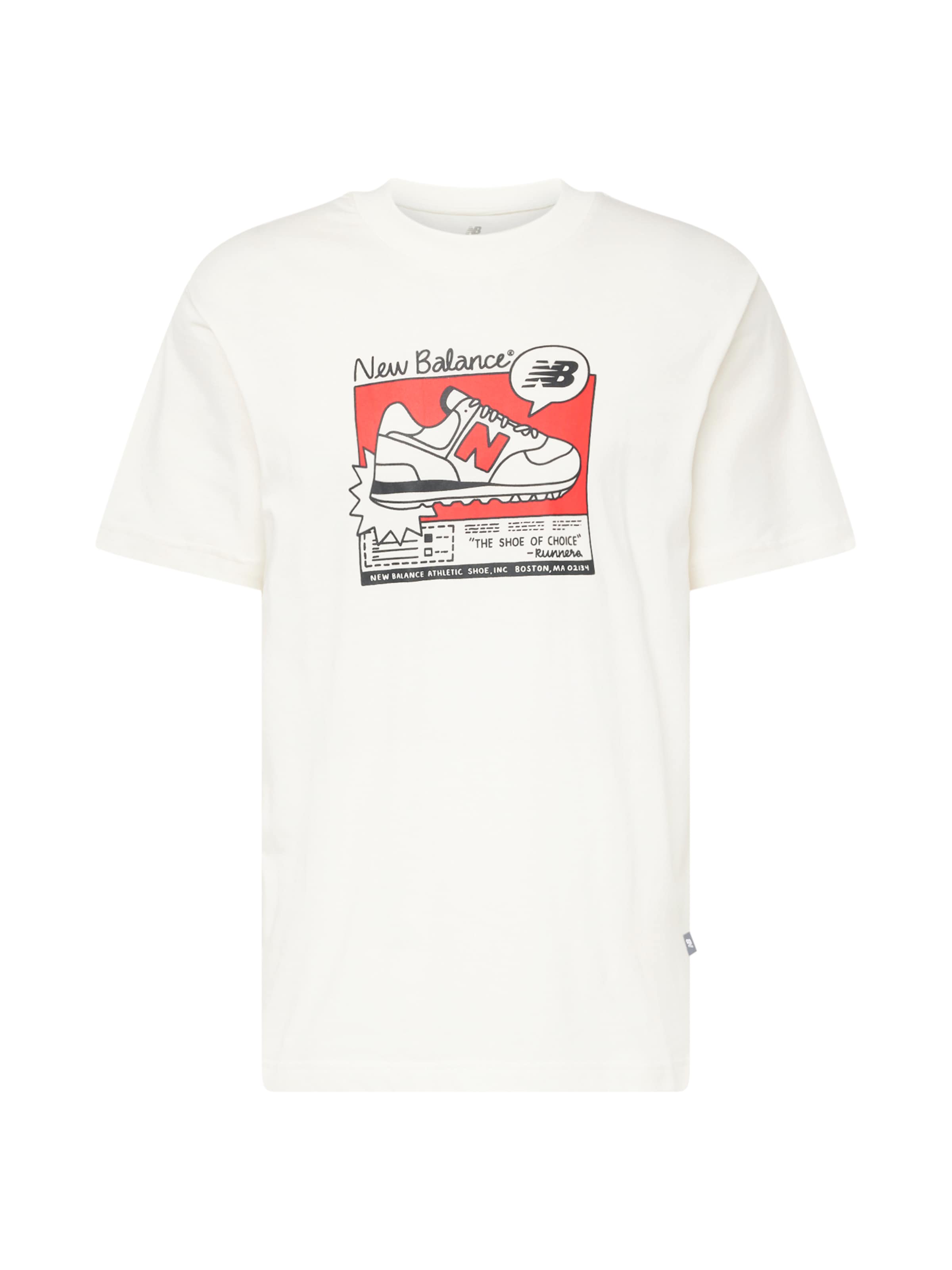 T-Shirt 'Essentials' new balance en blanc : devant