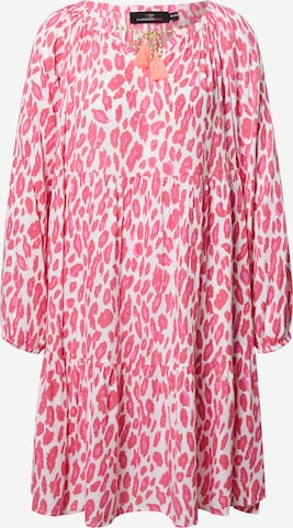 Zwillingsherz Košilové šaty – pink: přední strana