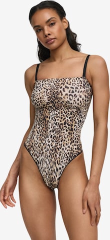 Body modelant 'Trägerloser Bodysuit Sculpting Shapewear mit String' cfab (formerly creamy fabrics) en mélange de couleurs : devant