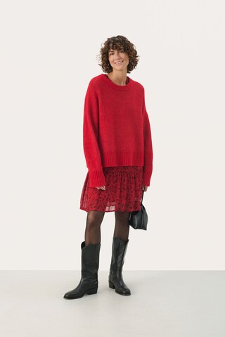 Pull-over 'Lulya' Part Two en rouge
