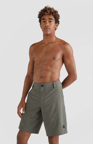 O'NEILL Wide leg Chino in Groen: voorkant