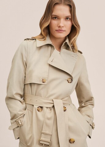 MANGO Between-Seasons Coat 'Polana' in Beige