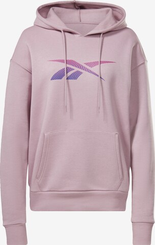 Reebok Sport Athletic Sweatshirt 'Doorbuster' in Purple: front