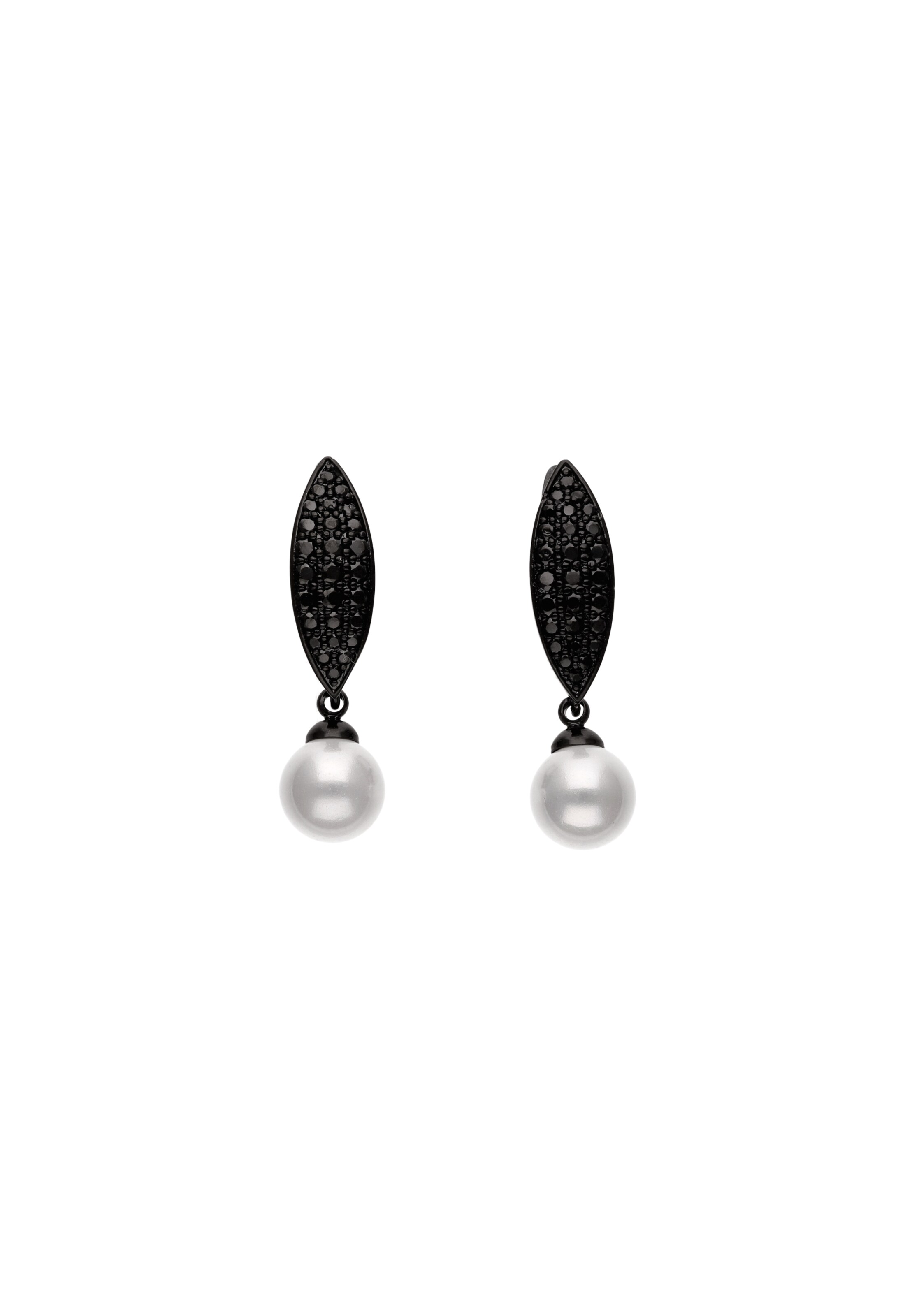 faina Earrings in Black: front