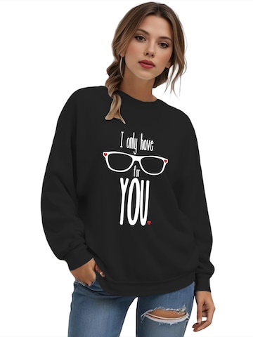 Felpa di GORHEY in nero: frontale