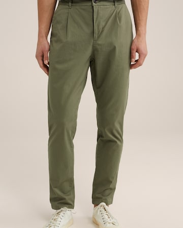 WE Fashion Regular Chino in Groen: voorkant