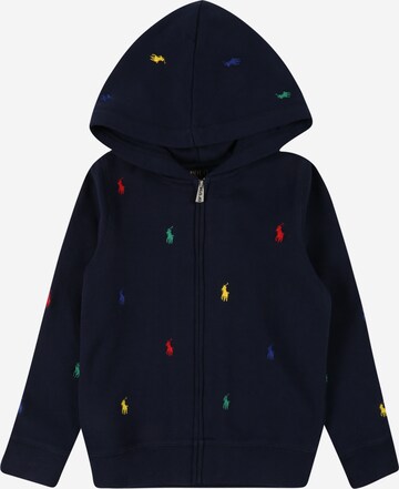 Polo Ralph Lauren Zip-Up Hoodie in Blue: front