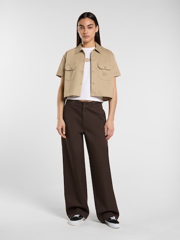 Wide Leg Pantalon chino DICKIES en marron