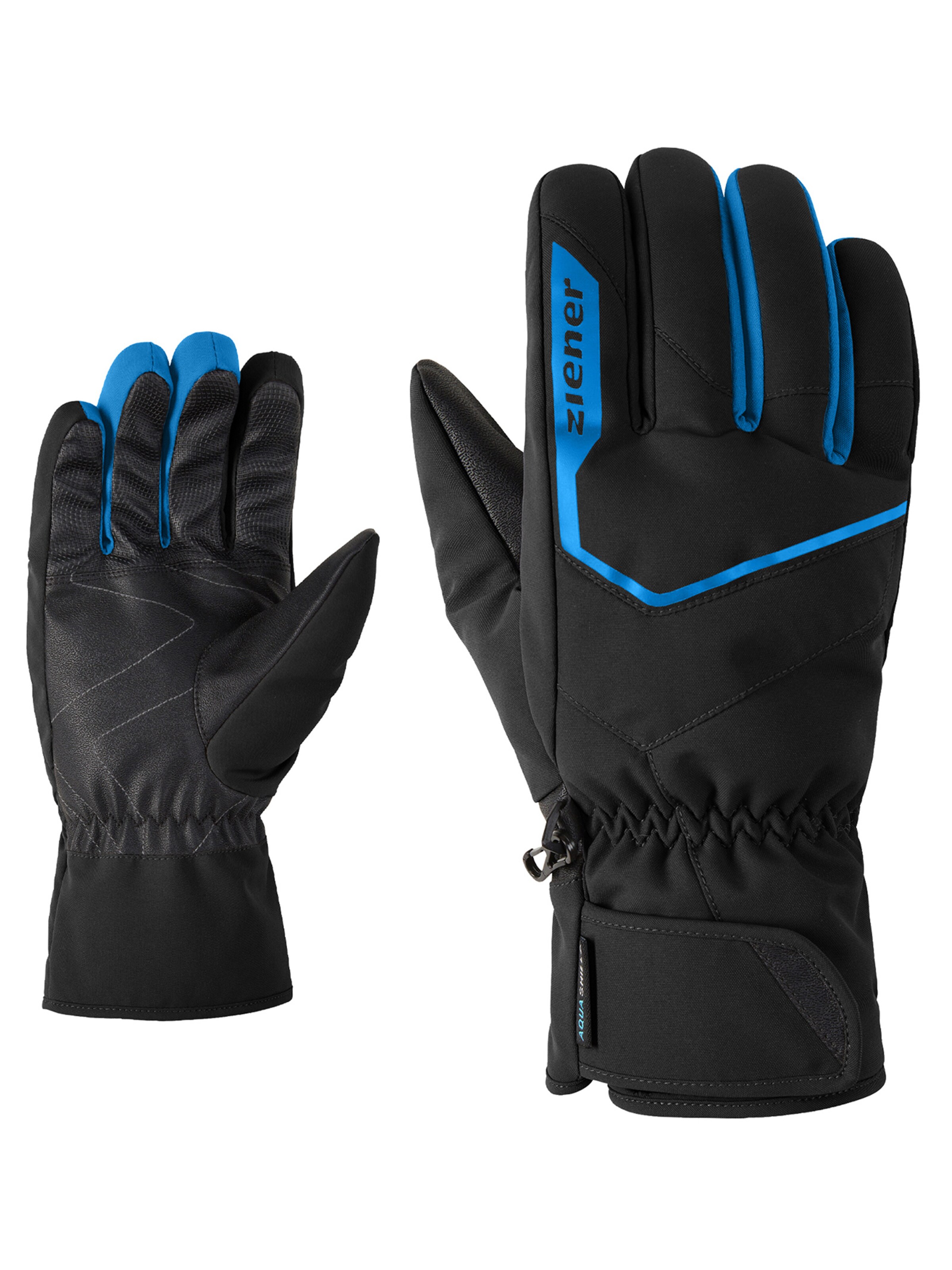 ZIENER Sporthandschuhe 'Zi' in Schwarz: Vorderseite