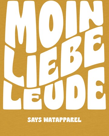 watabout.kids T-Shirt 'Moin liebe Leude' in Gelb