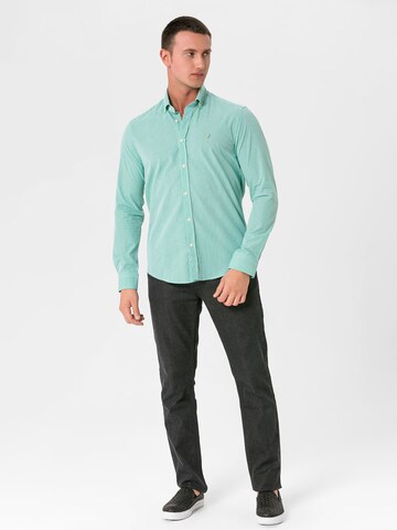 By Diess Collection - Regular Fit Camisa 'OXFORD ' em verde