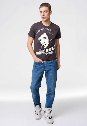 LOGOSHIRT T-Shirt 'Columbo - Just One More Thing' in Grau