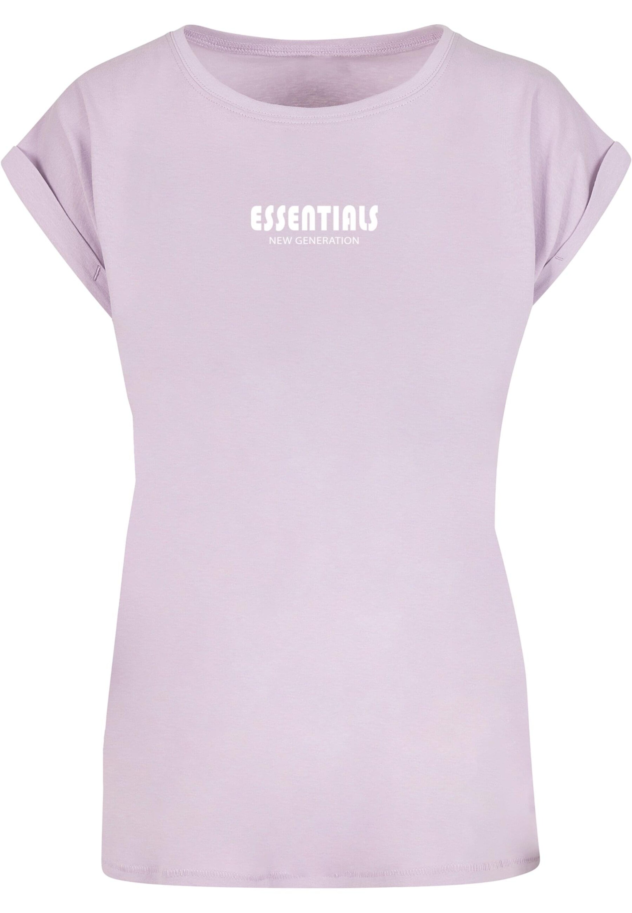 Merchcode Shirt 'Essentials New Generation' in Lila: voorkant