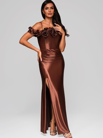 Ombre Abendkleid in Braun