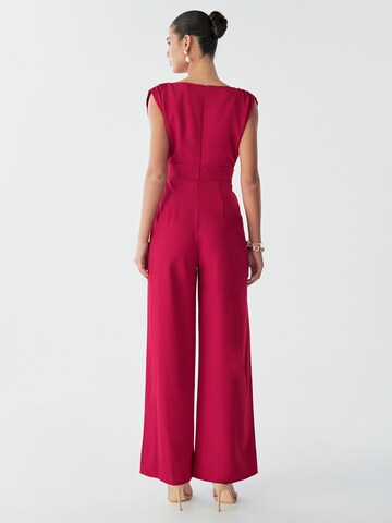 BWLDR Jumpsuit 'Stella' in Red: back