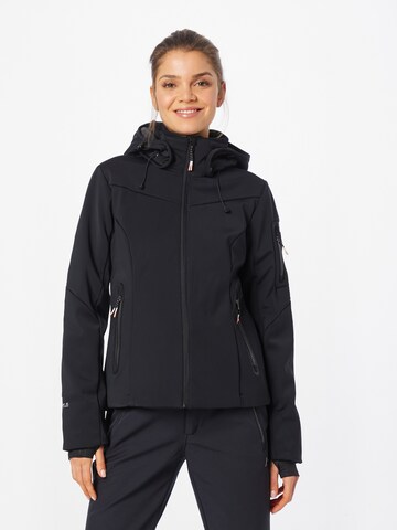 ICEPEAK Athletic Jacket 'ECORSE' in Black: front