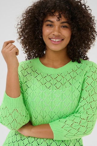 KAFFE CURVE - Pullover 'KCMika' em verde