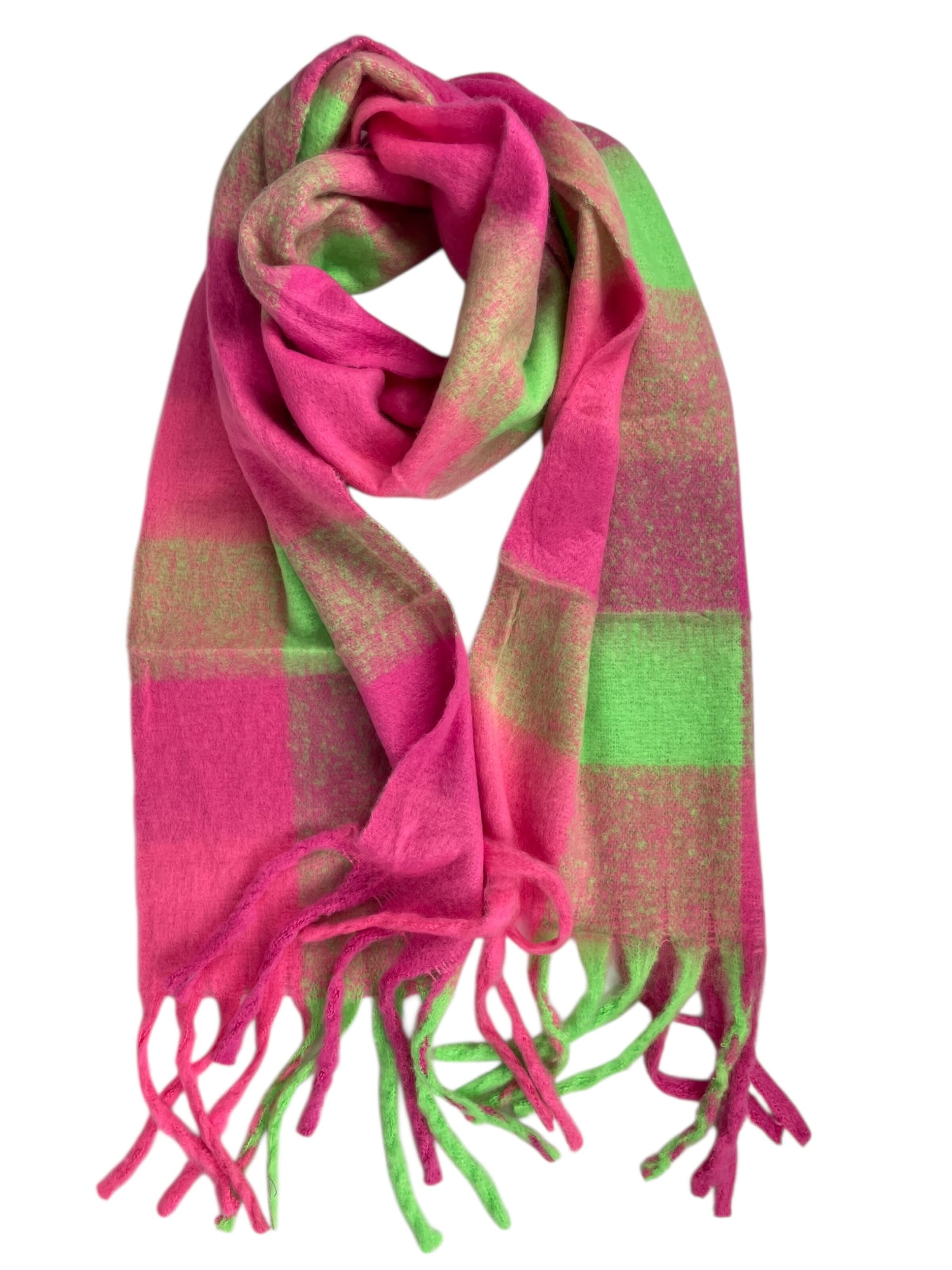Kumixi Scarf 'Schal mit Fransen' in Pink: front