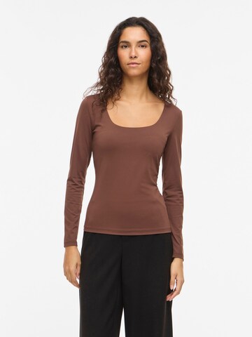 T-shirt 'VIKenza' VILA en marron : devant