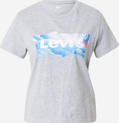 LEVI'S ® Majica 'Graphic Jordie Tee' u nebesko plava / svijetloplava / siva melange / malina, Pregled proizvoda