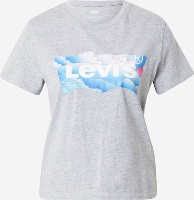 LEVI'S ® Shirts 'Graphic Jordie Tee' i himmelblå / lyseblå / grå-meleret / hindbær, Produktvisning