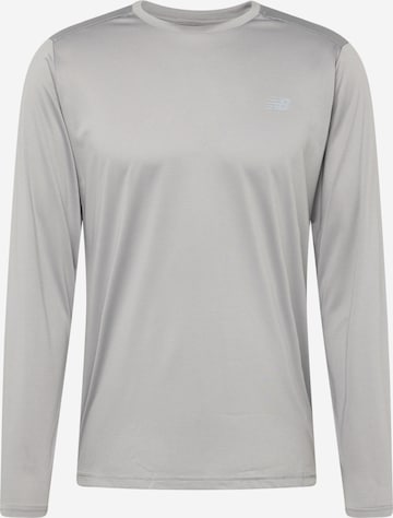 T-Shirt fonctionnel 'Essentials' new balance en gris : devant