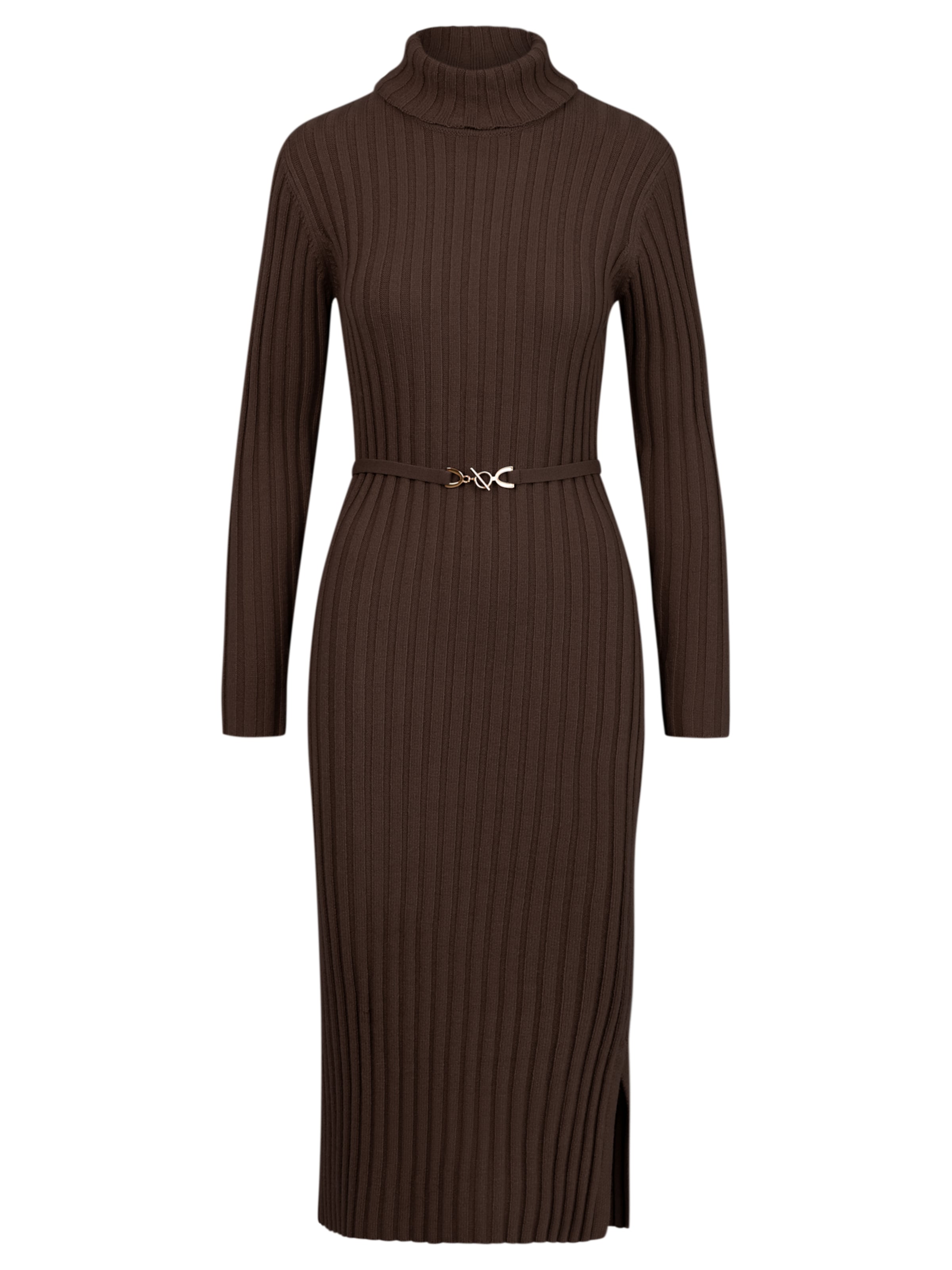 APART Knitted dress in XS in Chocolate, Item view