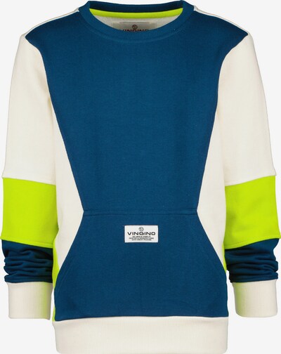 Bluză de molton 'NOERI' VINGINO pe bleumarin / verde kiwi / alb, Vizualizare produs
