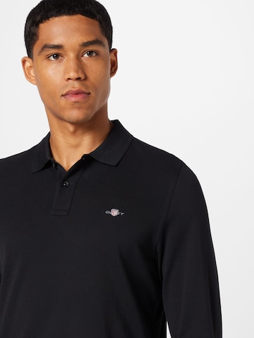 GANT Regular Fit Poloshirt 'Nautical Stripe' in Schwarz